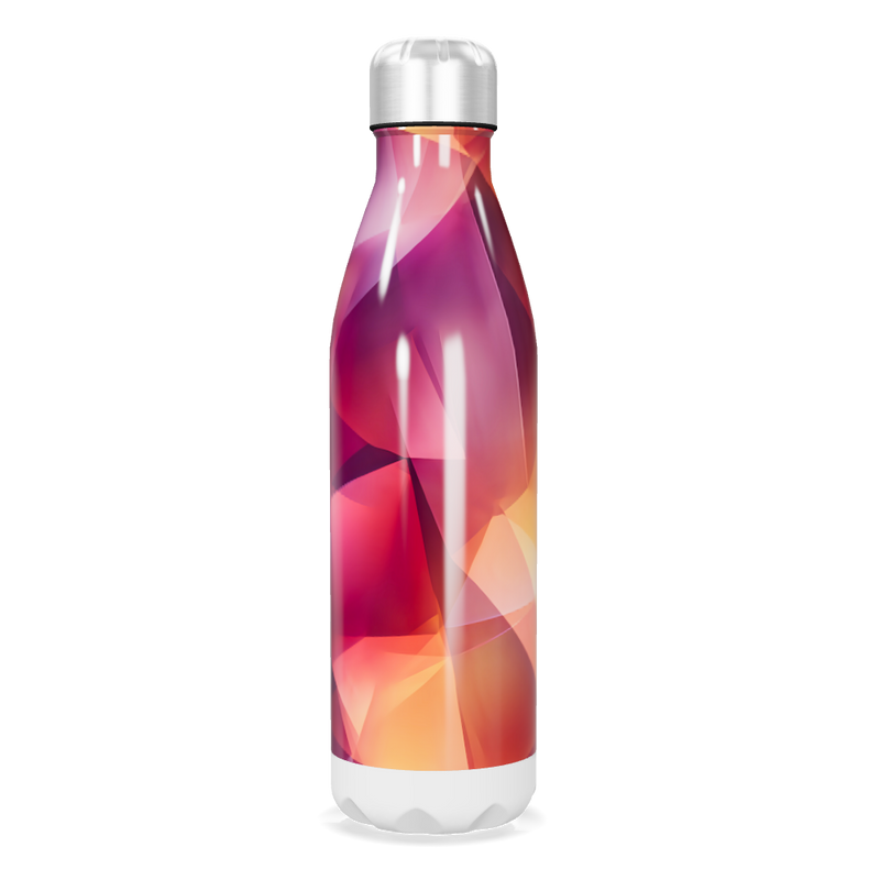 Garrafa Inox - Colorida com Estampa Geométrica
