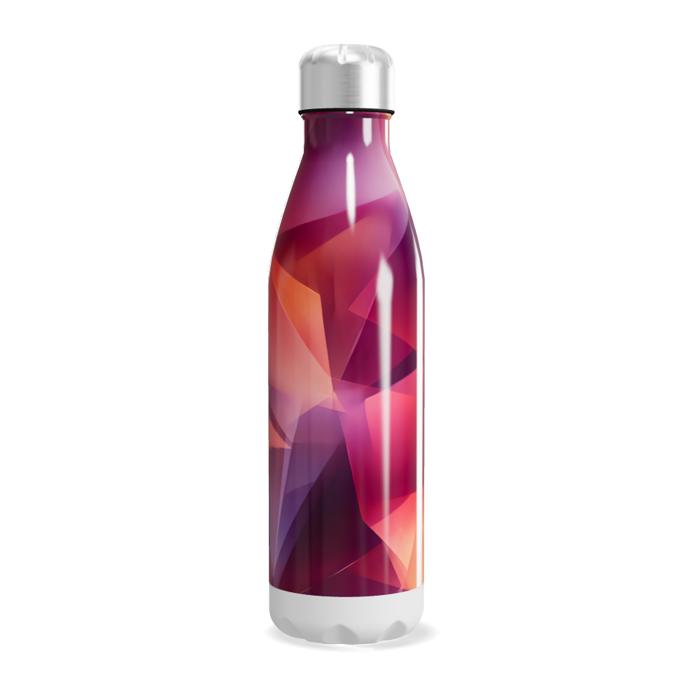 Garrafa Inox - Colorida com Estampa Geométrica