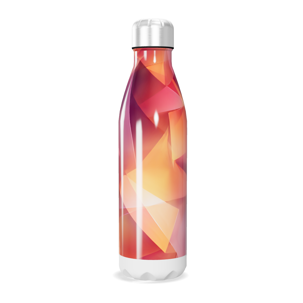 Garrafa Inox - Colorida com Estampa Geométrica