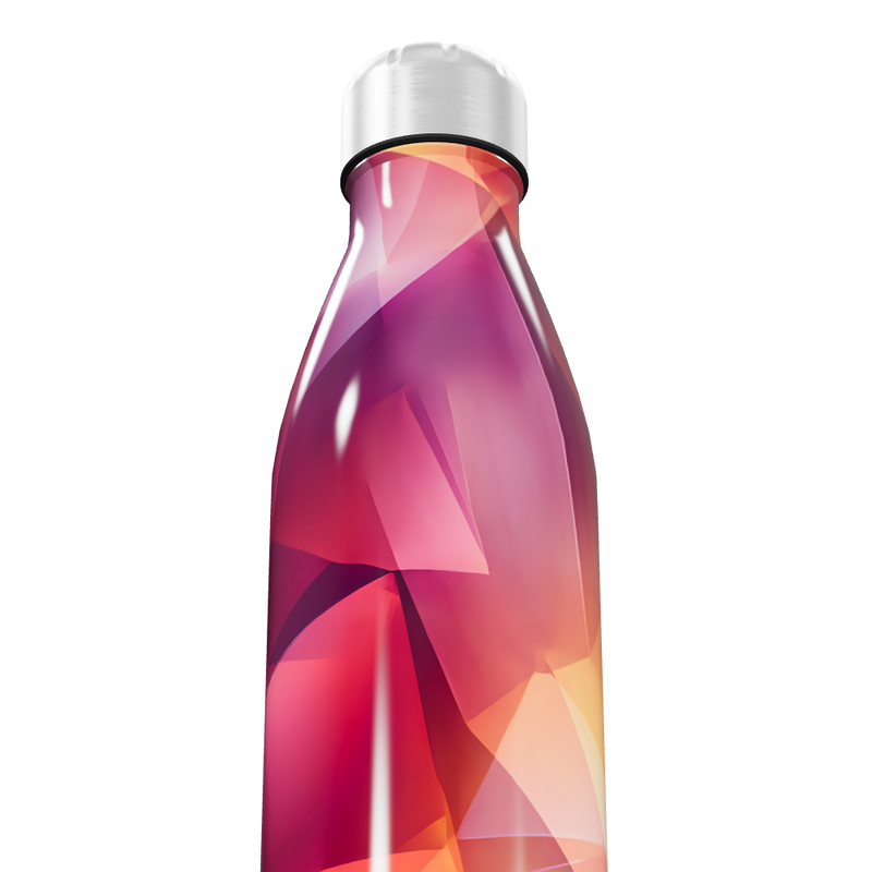Garrafa Inox - Colorida com Estampa Geométrica