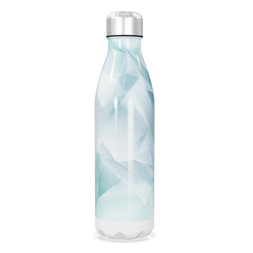 Garrafa Inox - Azul Geométrica 500ml