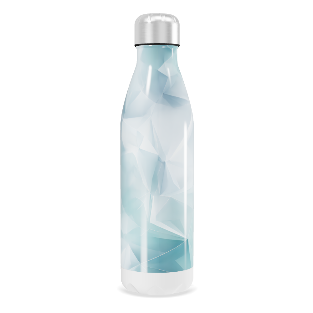 Garrafa Inox - Azul Geométrica 500ml