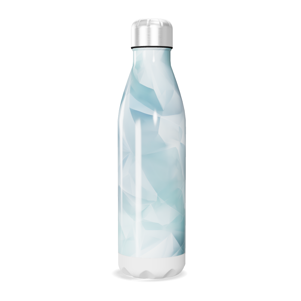 Garrafa Inox - Azul Geométrica 500ml