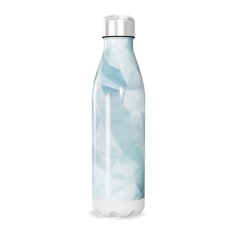 Garrafa Inox - Azul Geométrica 500ml