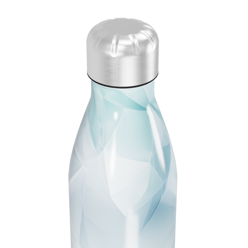 Garrafa Inox - Azul Geométrica 500ml