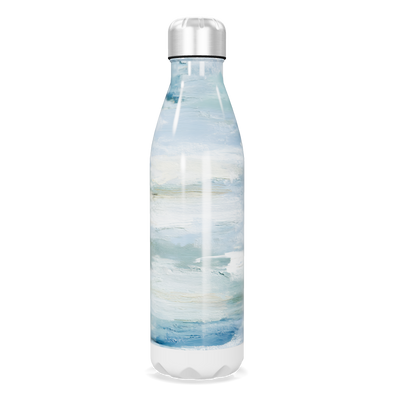 Garrafa Inox - Azul com Estampa Artística