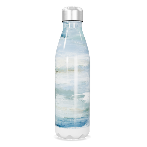 Garrafa Inox - Azul com Estampa Artística