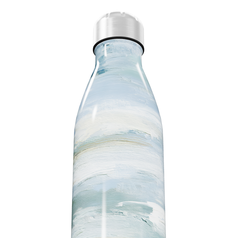 Garrafa Inox - Azul com Estampa Artística