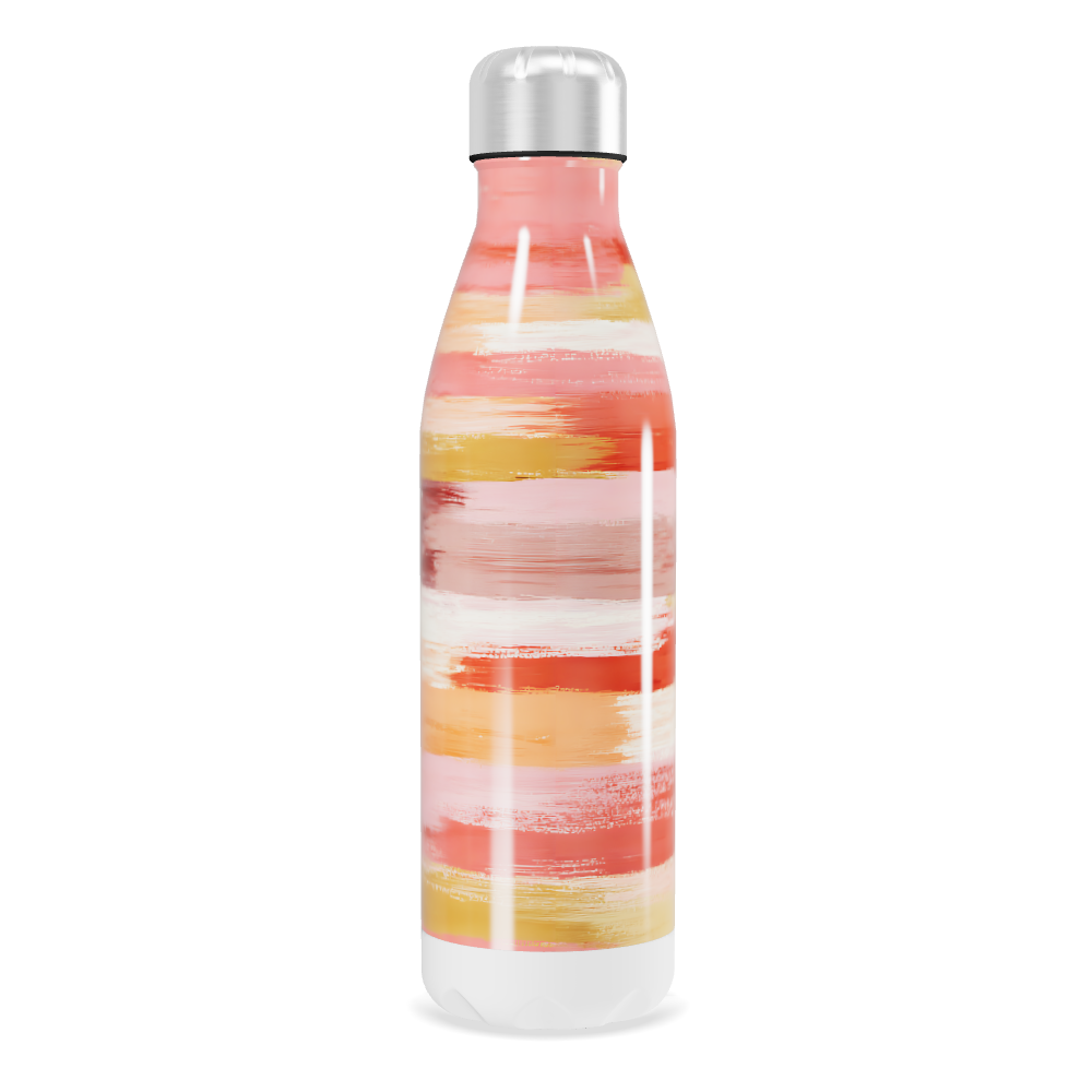 Garrafa Inox - Listras Coloridas 500ml