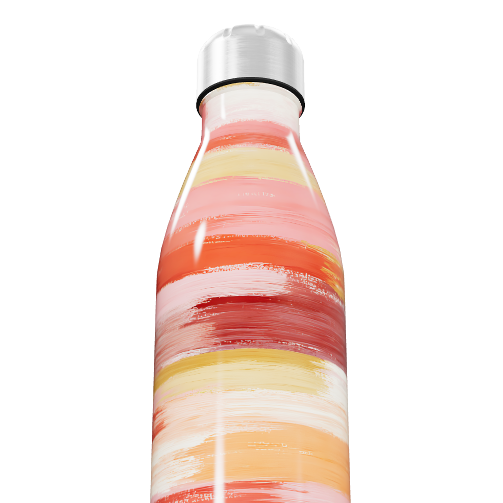 Garrafa Inox - Listras Coloridas 500ml