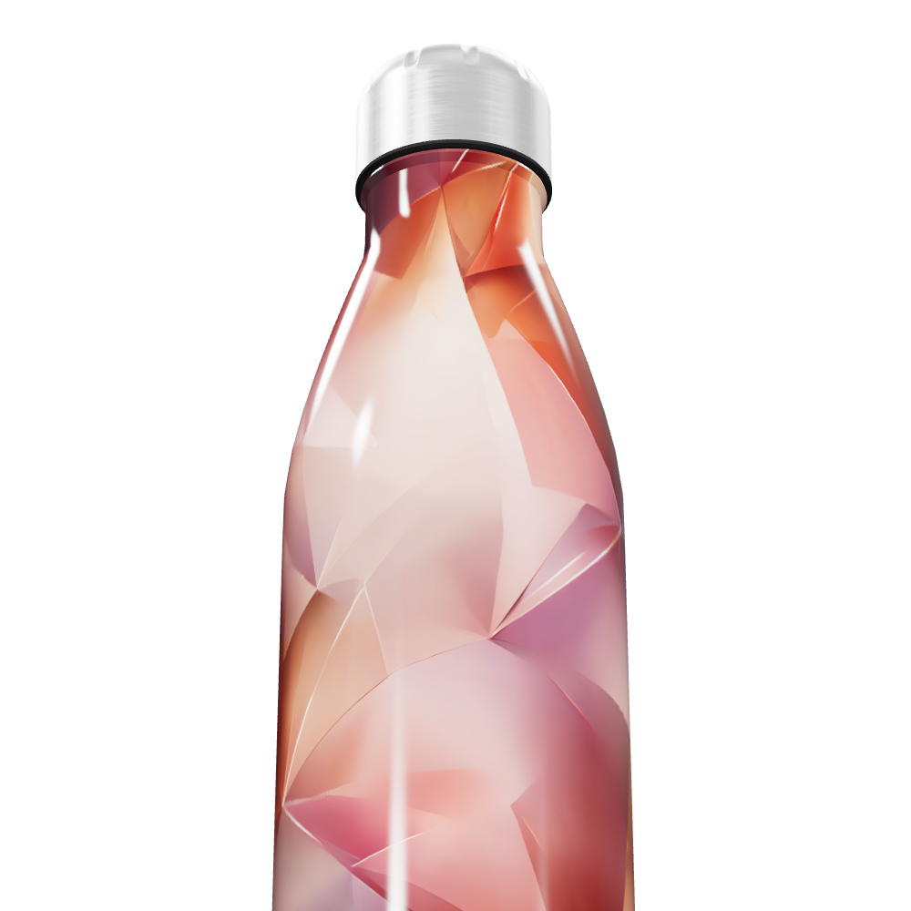 Garrafa Inox - Design geométrico colorido
