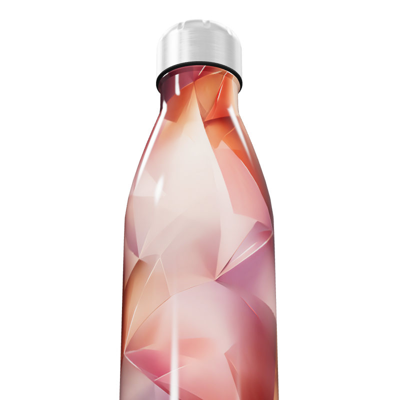 Garrafa Inox - Design geométrico colorido