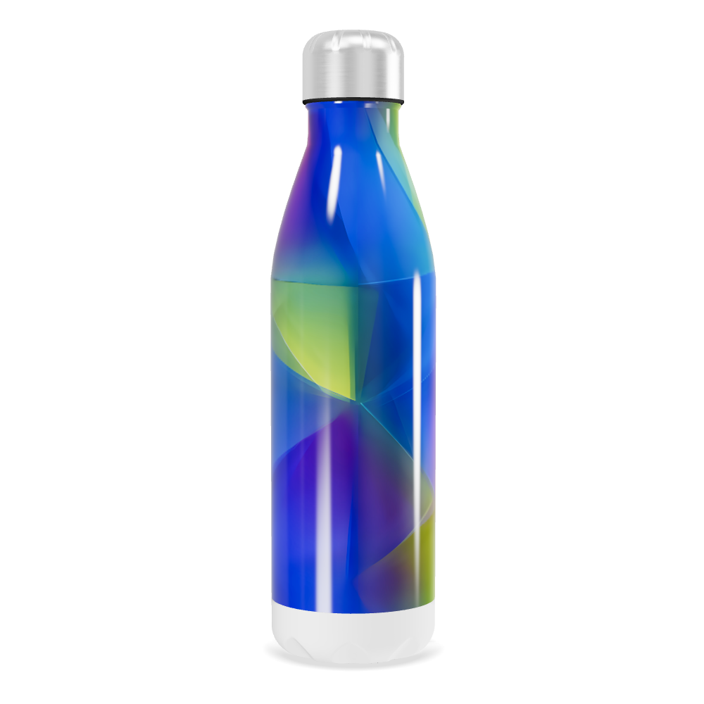Garrafa Inox - Colorida com Estampa Abstrata