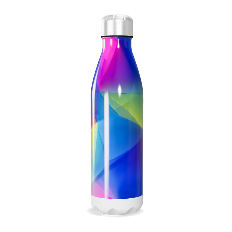 Garrafa Inox - Colorida com Estampa Abstrata