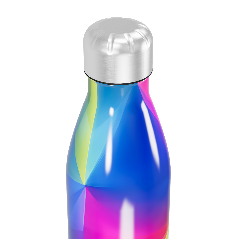 Garrafa Inox - Colorida com Estampa Abstrata