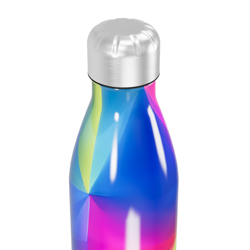 Garrafa Inox - Colorida com Estampa Abstrata