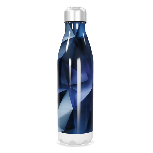 Garrafa Inox - Azul Geométrica 500ml