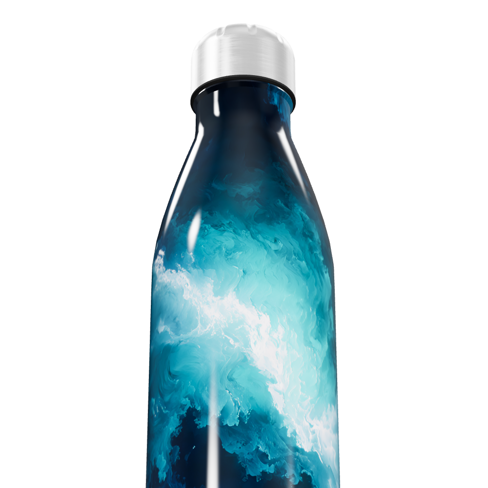 Garrafa Inox - Estampada Azul