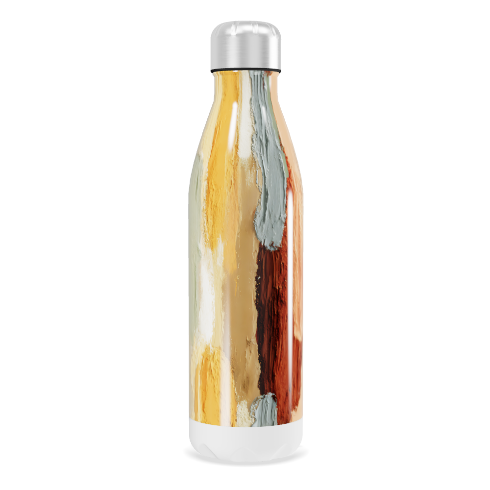 Garrafa Inox - Estampa Abstrata Colorida