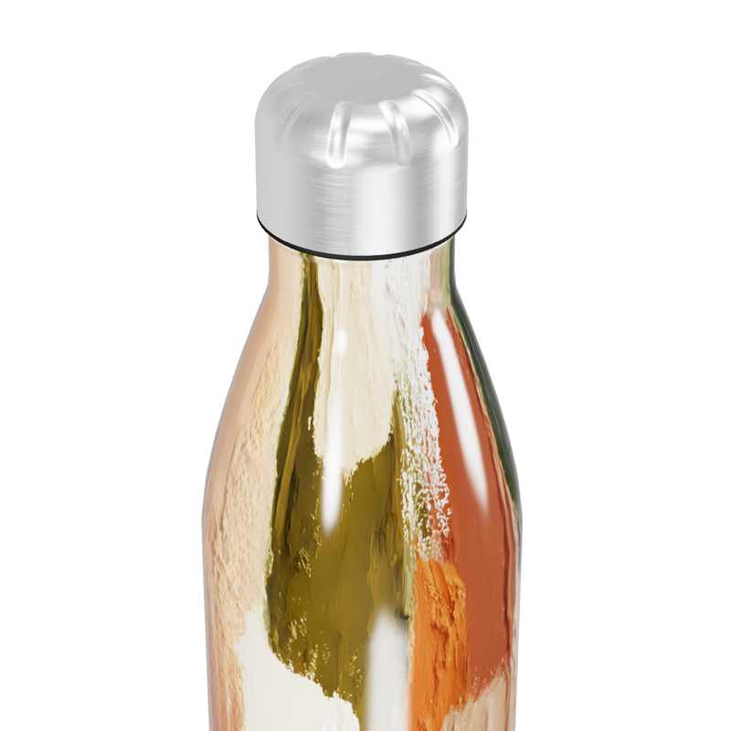 Garrafa Inox - Estampa Abstrata Colorida
