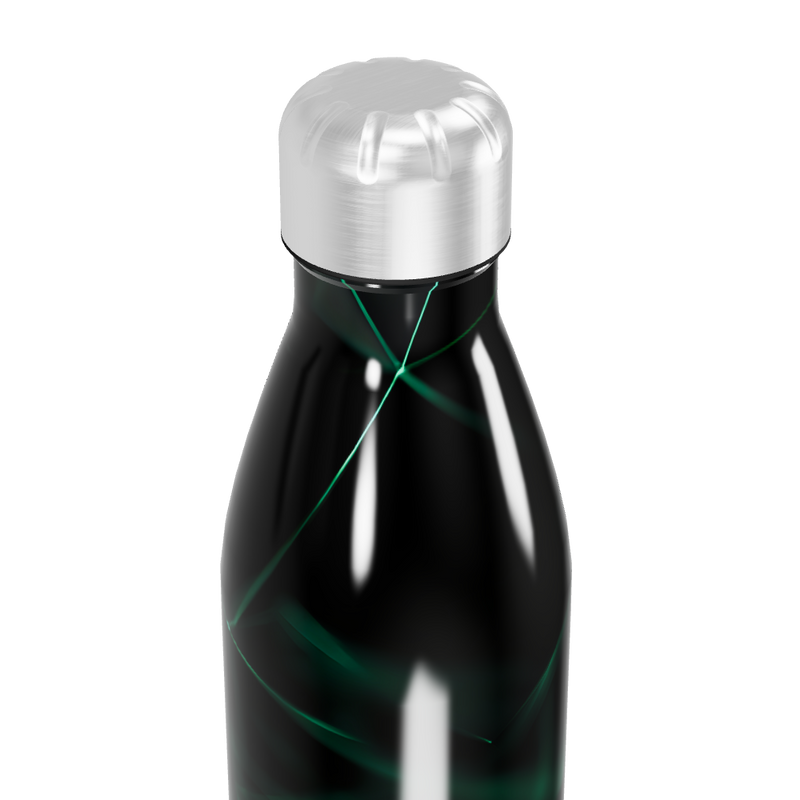 Garrafa Inox - Design Preto Geométrico