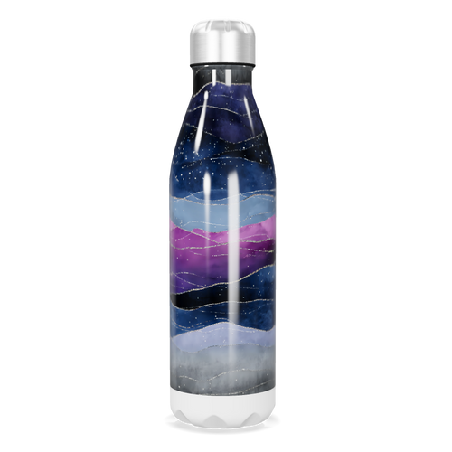 Garrafa Inox - Estampa Galáxia Colorida