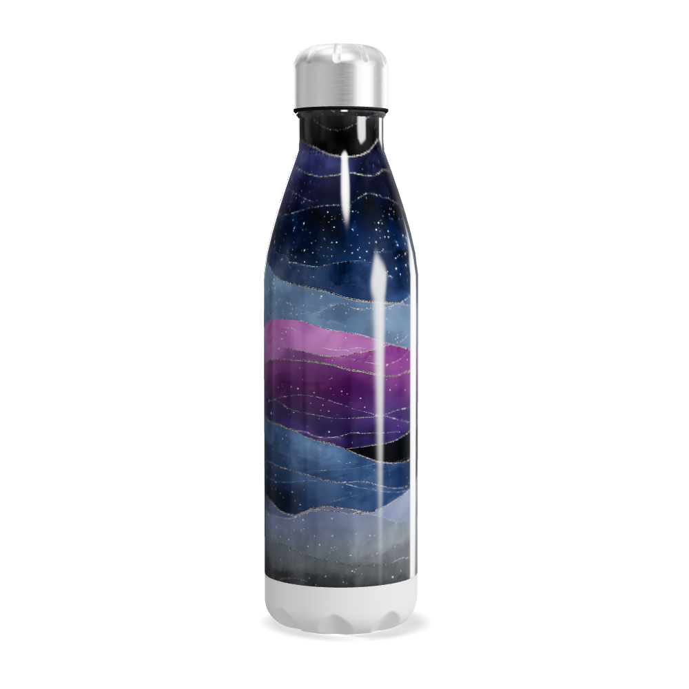Garrafa Inox - Estampa Galáxia Colorida