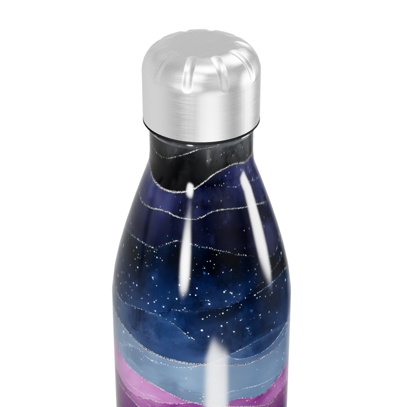 Garrafa Inox - Estampa Galáxia Colorida