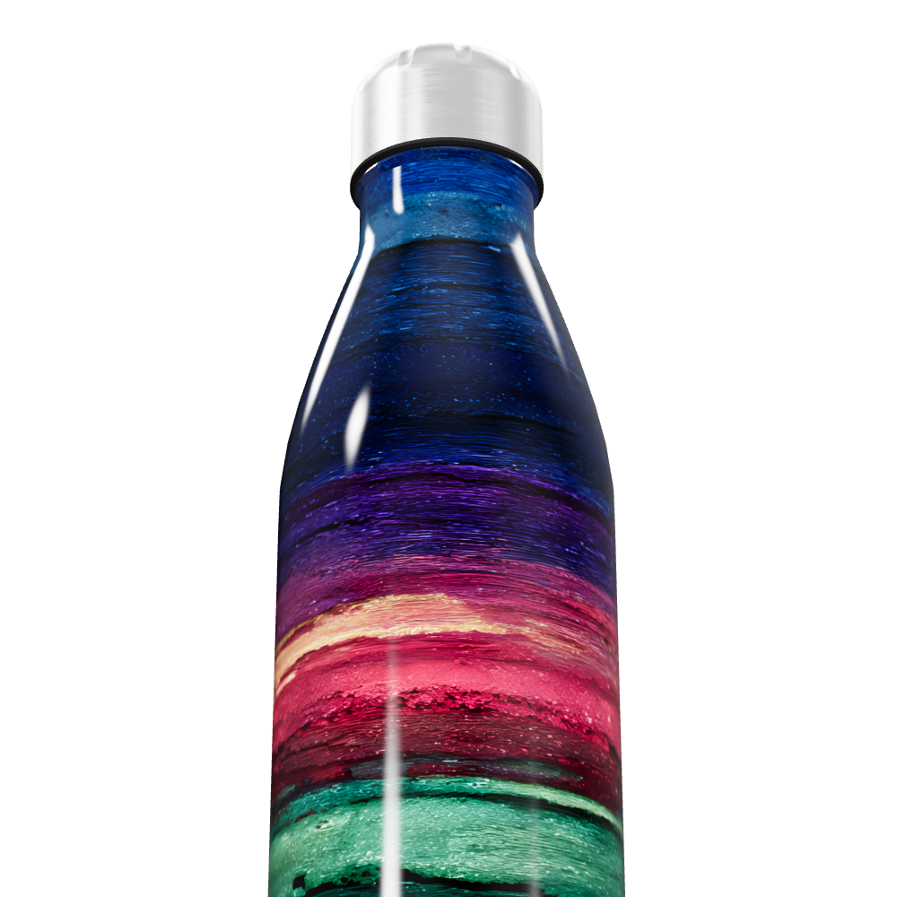 Garrafa Inox - Colorida com Listras