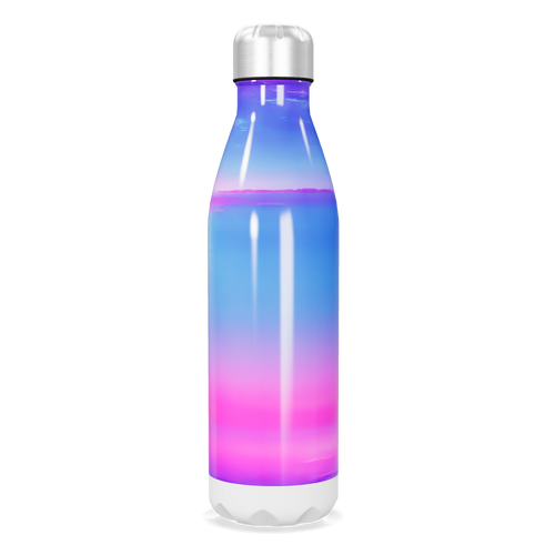 Garrafa Inox - Degradê Azul e Rosa