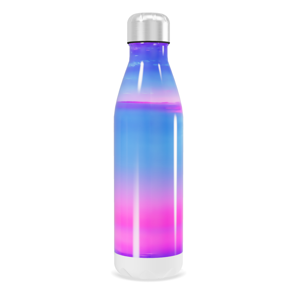 Garrafa Inox - Degradê Azul e Rosa