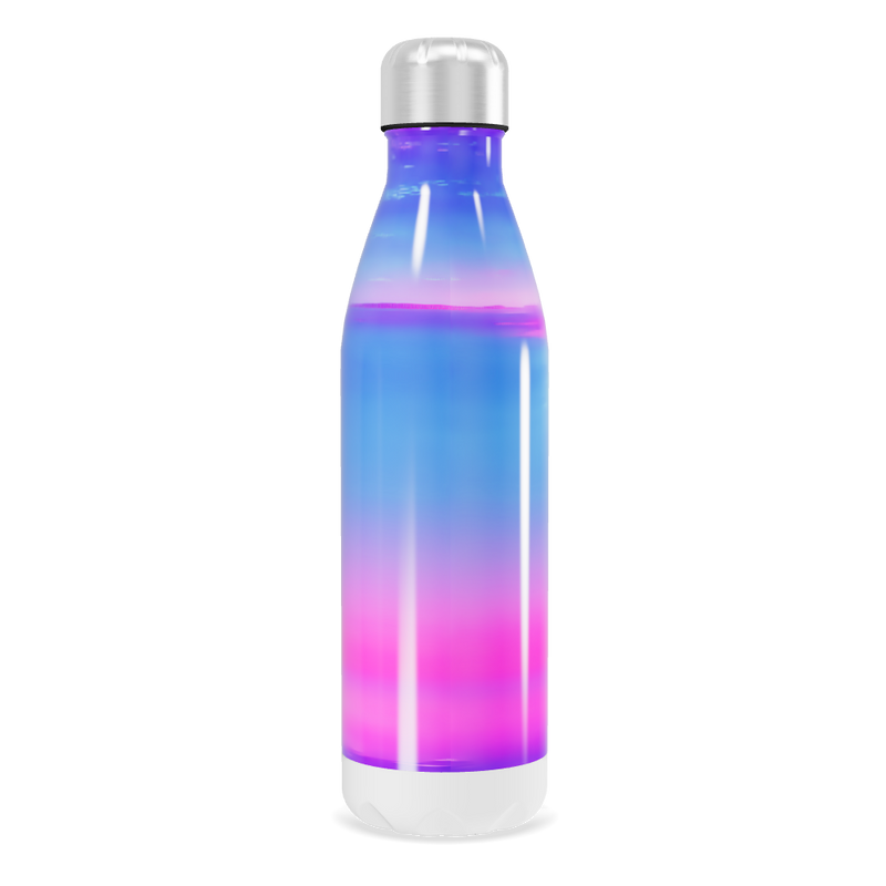 Garrafa Inox - Degradê Azul e Rosa