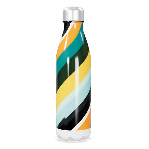 Garrafa Inox - Listras Coloridas