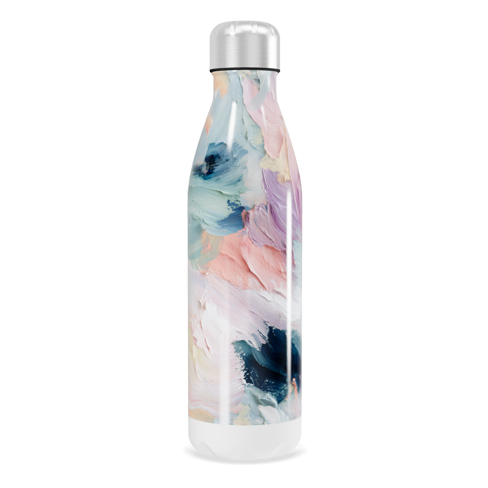 Garrafa Inox - Estampa Abstrata Colorida