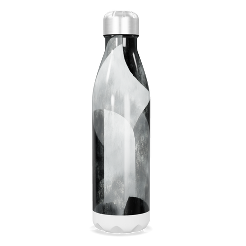 Garrafa Inox - Preto e Branco Geométrico