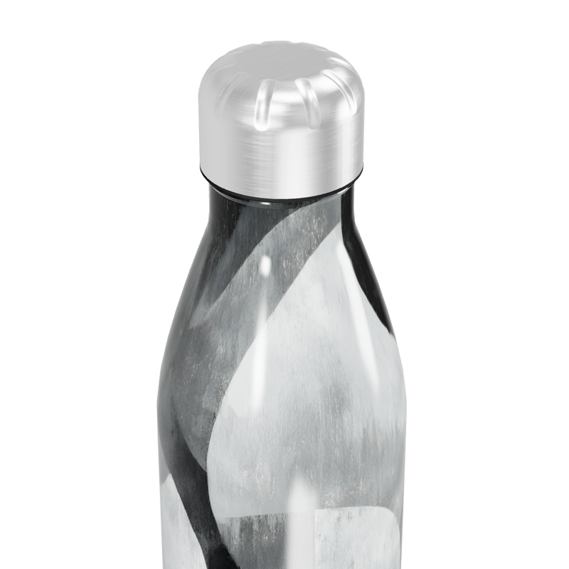 Garrafa Inox - Preto e Branco Geométrico