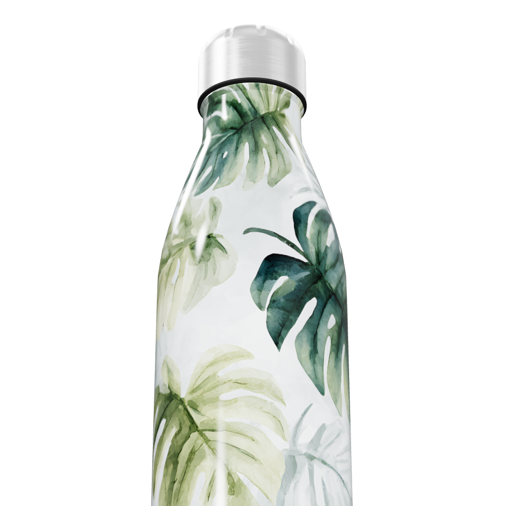 Garrafa Inox - Folhas Tropicais