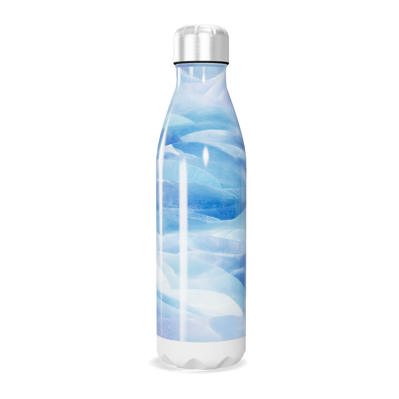 Garrafa Inox Azul - Estampa Ondas