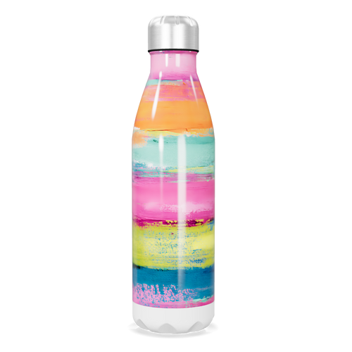 Garrafa Inox - Colorida com Listras