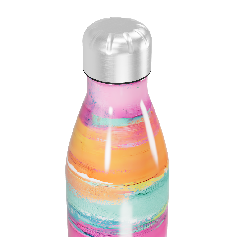 Garrafa Inox - Colorida com Listras