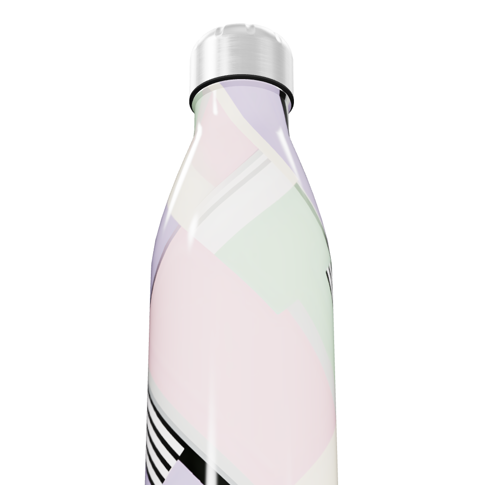 Garrafa Inox - Estampa Pastel Colorida