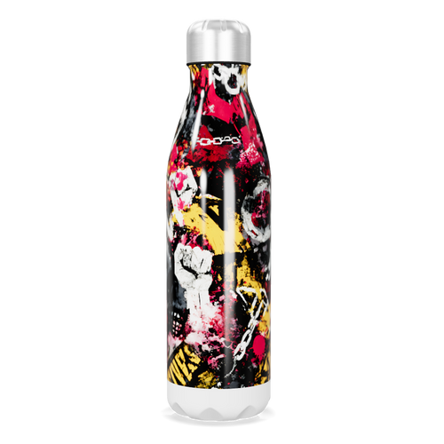 Garrafa Inox - Estampa Grafite Colorida