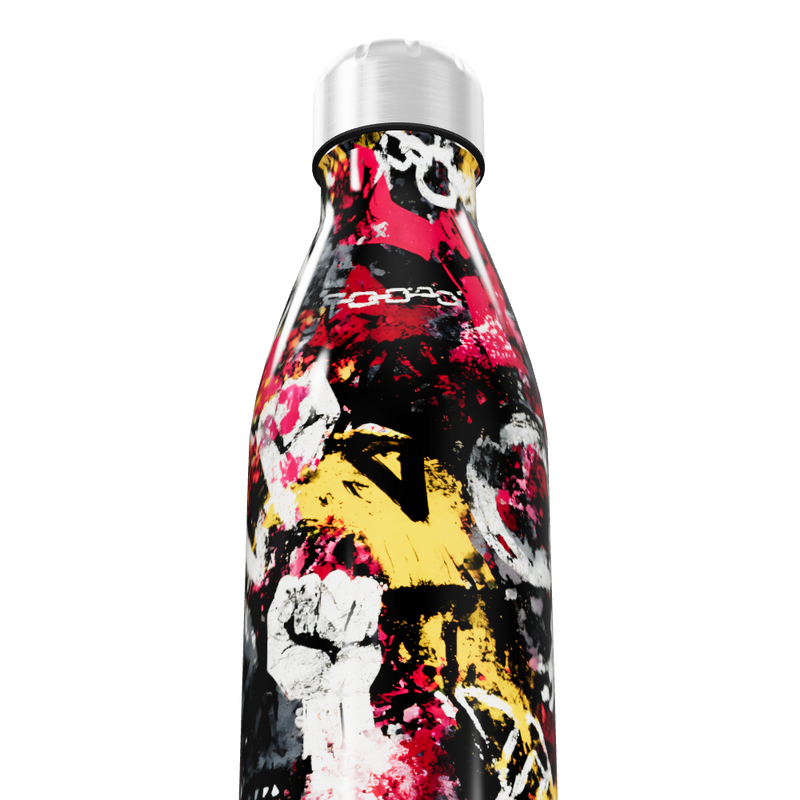 Garrafa Inox - Estampa Grafite Colorida
