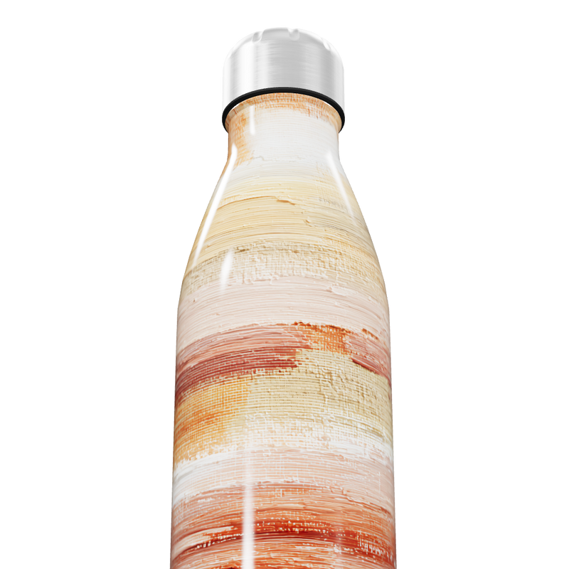 Garrafa Inox - Textura Cores Quentes