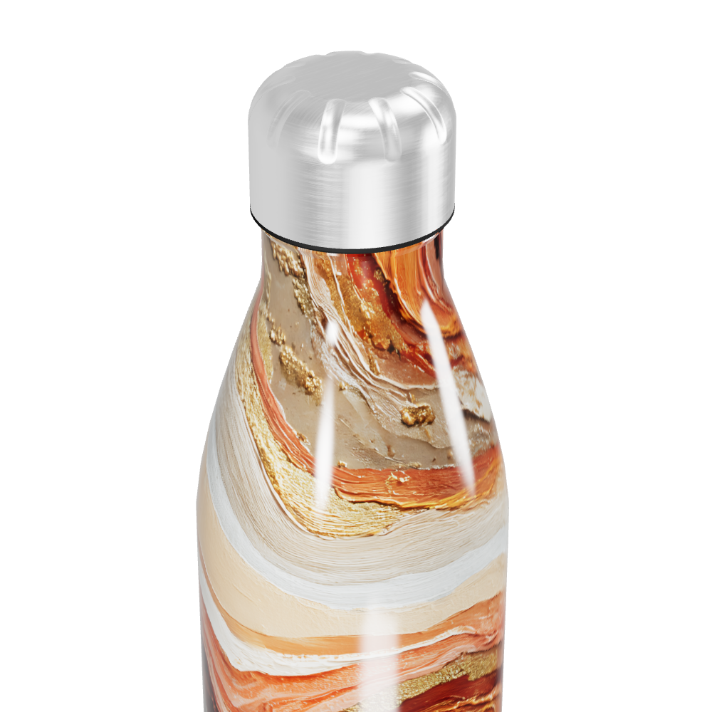 Garrafa Inox - Mármore Laranja 500ml