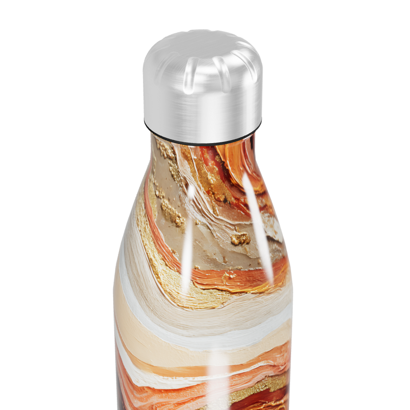 Garrafa Inox - Mármore Laranja 500ml