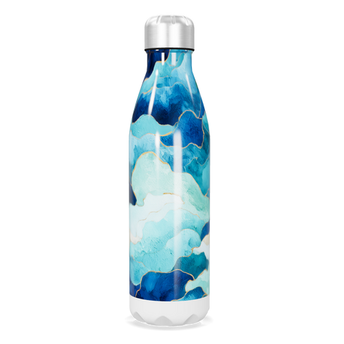 Garrafa Inox - Estampa Azul Oceano