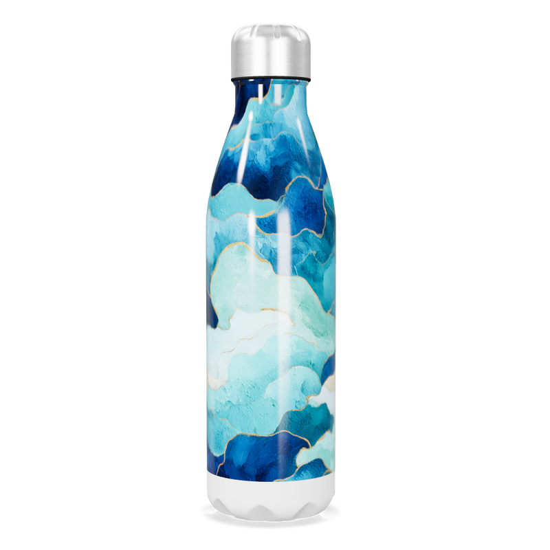 Garrafa Inox - Estampa Azul Oceano