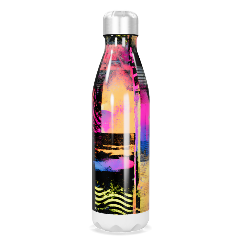 Garrafa Inox - Estampa Colorida Abstrata
