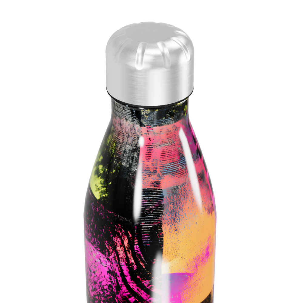Garrafa Inox - Estampa Colorida Abstrata